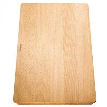 Tabla de cortar Blanco 514544 de madera de haya masiva, 43 x 28 cm