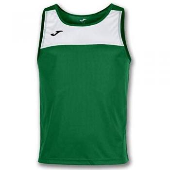 Joma Race Camisetas Caballero, Hombre, Verde/Blanco, L