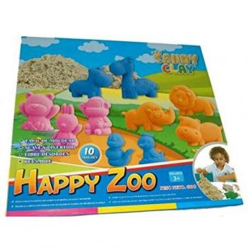 Dimasa- Happy Zoo Sandy Clay Arena Colores Bicicletas y monopatines para Dedos