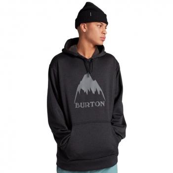 Sudadera con capucha Burton Oak negra - XXL, 100% poliéster, diseño moderno, ajuste cómodo, bolsillo canguro, capucha ajustable