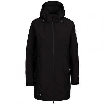 Trespass - Chaqueta Lucille DLX Impermeable para Mujer, Color Negro, Talla M