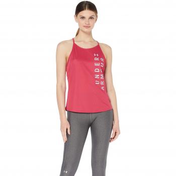 Under Armour UA Speed Stride Split Tank Tanque, Mujer, Rosa