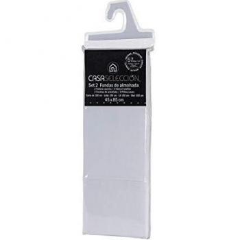FUNDA DE ALMOHADA CAMA 150 BLANCO 85 X 45 CM