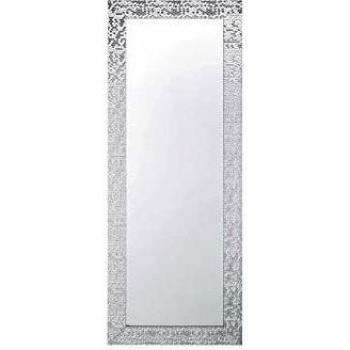 Espejo de Pared Plateado 50 x 130 cm Marans con Diseño Moderno en Material Sintético