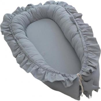 Cama Nido para Bebé con Almohada, Cuna Portátil de Viaje en Algodón para Recién Nacidos y Niños Pequeños
