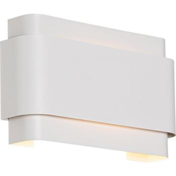 Aplique Industrial Blanco de Acero Rectangular 2 Luces - Coen