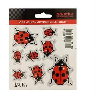 AUTOSTYLE 1/02225 Pegatina Lady Bug-11x10,5cm