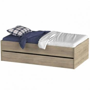 Cama nido juvenil Terai de melamina contemporánea color cambrian 190x105CM dormitorio