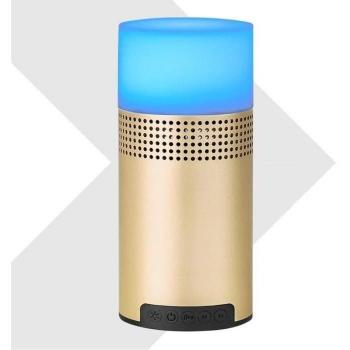 Mini Altavoz Bluetooth y Lámpara LED BL649 Dorado