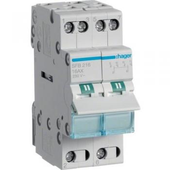 Interruptor Modular Hager SFB216 16A 2P 230V AC