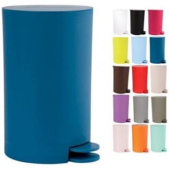 MSV Osaki Cubo de Basura con Pedal, 3 L, Color Azul Oscuro