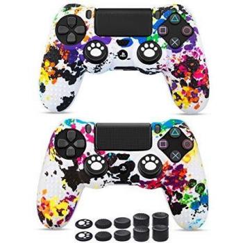 6amLifestyle Funda Protectora Antideslizante de Silicona para Mando PS4, Carcasa para Sony PS4 / PS4 Pro / PS4 Slim Controller