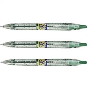 Bolígrafo Pilot EcoBall Reciclado 1.0mm Color Verde - Paquete de 10