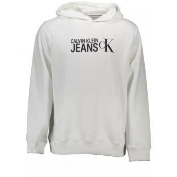 Eco-Friendly Cotton XL White Hooded Sweatshirt for Men