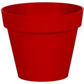 Maceta EDA Tuscan Rojo Polipropileno Redonda Ø 30 x 26 cm