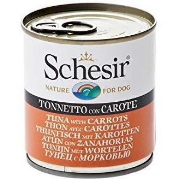 Comida Húmeda Schesir de Atún con Zanahorias para Perros 285 gr
