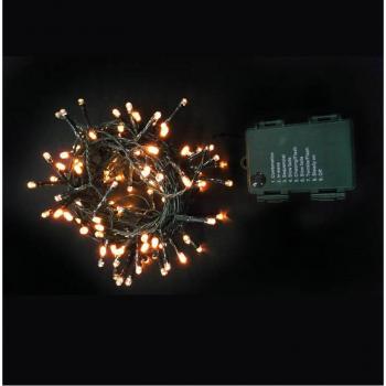 Guirnalda 144 Led Blanco Cálido Exterior Multifunción Funciona a Pilas