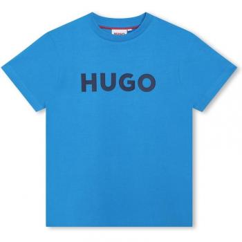 Camiseta de niño de algodón con logo frontal