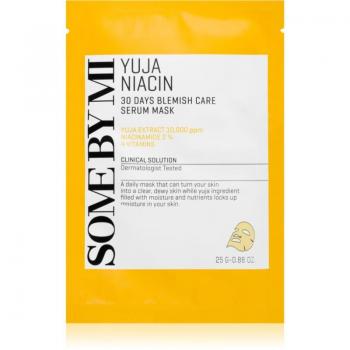 Some By Mi Yuja Niacin Blemish Care Brightening Sheet Mask for Oily and Problem Skin 25 g