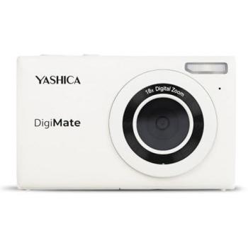 Cámara digital compacta Yashica DigiMate 100, 64MP, zoom 18x, color blanco