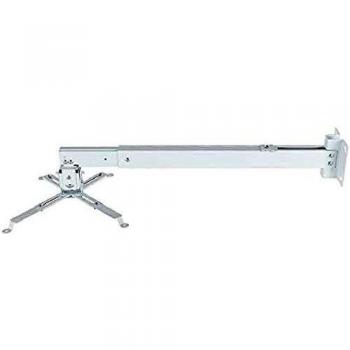 Soporte de Techo para Proyector Iggual STP02-M en Aluminio Blanco con Distancia Máxima de Agujeros de 370 mm y Capacidad hasta 18 Kilos