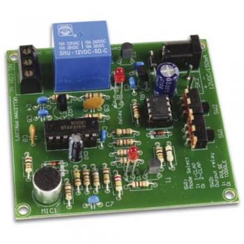 Whadda Kit de Soldadura y Conmutador 'clap On/off' para Encender Luces con Interruptor de Encendido/apago, Control de luz, Ideal para Personas con discapacidades, controlado por microprocesador