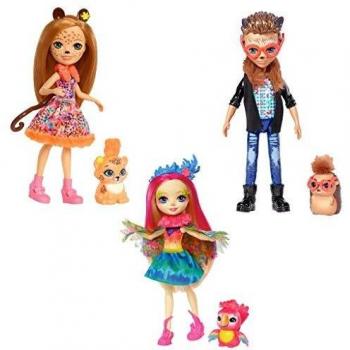 Mattel España, S.A. Muñeca Basica Enchantimal Cheris Cheetah 15 cm
