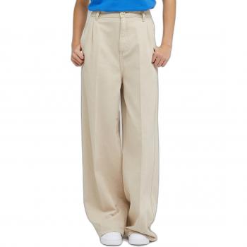 Pantalón Chino Relaxed para Mujer Lee Color Beige, Talla 29W / 31L