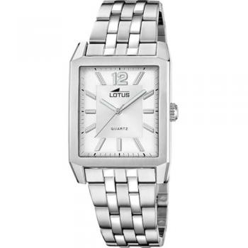Reloj de Hombre Lotus Square 18983/1 Acero Inoxidable Plateado con Correa de Acero 316L