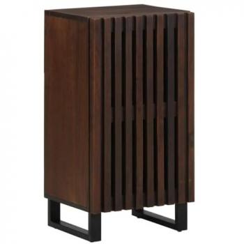Aparador de madera maciza de mango marrón 40x34x75 cm, armario de almacenaje, mueble aparador, mueble de almacenaje de cocina, bufé