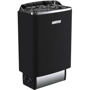 Estufa Eléctrica para Sauna Harvia Top Steel M90 9kW Negra con Control Incorporado