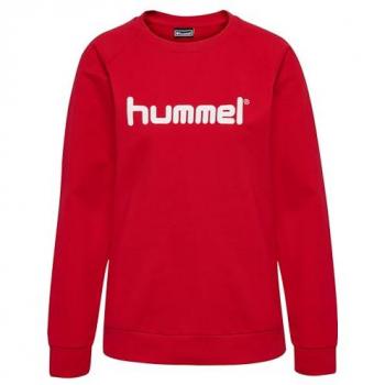Hummel Women's Cotton Logo Sweatshirt - Regular Fit Red