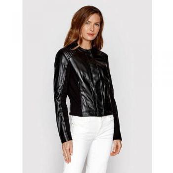 Chaqueta de Cuero Sintético para Mujeres Guess New Fiammetta Regular Fit Negra