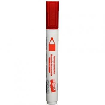 Brinox B42130R - Marcador permanente, 2 mm, color rojo
