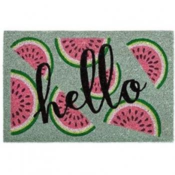 Felpudo de Fibra de Coco Hello Diseño Original de Sandias 60 x 40 cm
