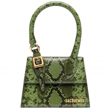 Jacquemus Women's Medium Chiquito Buckle Handbag in Green - One Size