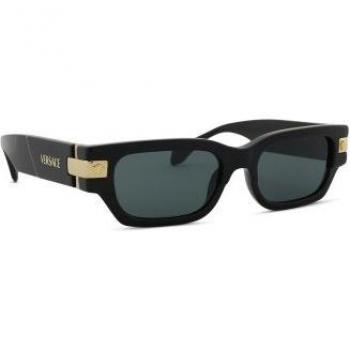Versace VE4465 GB1/87 Men's Square Sunglasses Black Size 53