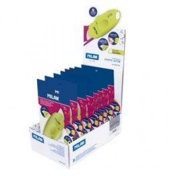 Caja Expositora 8 Blísters Cúter Hoja Cerámica Serie Acid Amarillo