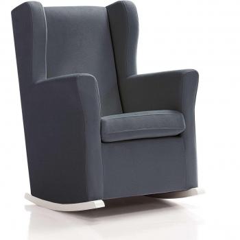 Sillón de lactancia SOGNO tapizado en tela marengo