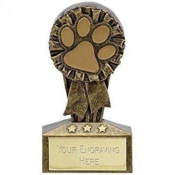 3 MICRO Dog/Cat Paw Trophy with FREE engraving upto 30 letters A1734 by Womack Graphics