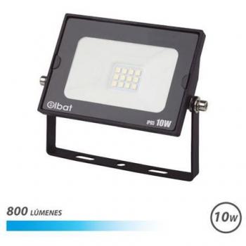 Elbat Foco LED Serie Super Slim 10W 800lm - 6500K Luz Fría - Apto para Exterior
