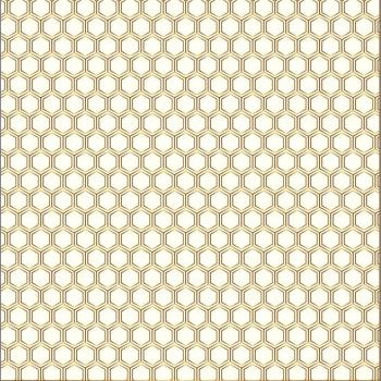 Cottage Living Gold Foil Accent Cardstock 12X12-Honeycomb