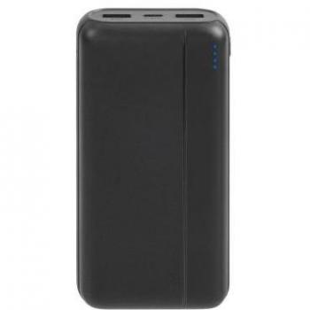 RIVACASE VA2071 Batería Externa de 20000 mAh Color Negro, Capacidad de 20000 mAh, Puertos USB para carga rápida, Diseño compacto y ligero, Indicador LED de nivel de batería