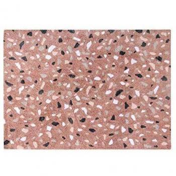 Lorena Canals Alfombra Lavable Terrazzo Rose Quartz Algodón Natural - Multicolor - 140x200 cm