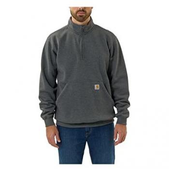 Carhartt Men's Loose Fit Midweight Quarter-Zip Sweatshirt - Black - Size XXL
