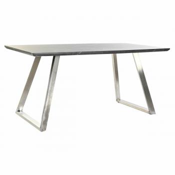 Mesa de Comedor DKD Home Decor Negro Acero Madera MDF 160 x 90 x 76 cm - Bixoto.com