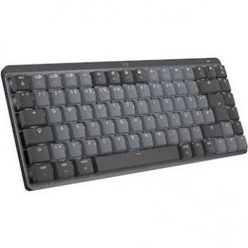 Logitech MX Mini Mechanical for Mac - Teclado inalámbrico minimalista para Mac con retroiluminación de teclas (Gris espacial)