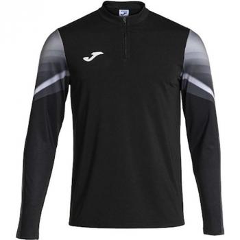 Sudadera de Running Joma Elite XI para Hombre en Negro Antracita con Media Cremallera