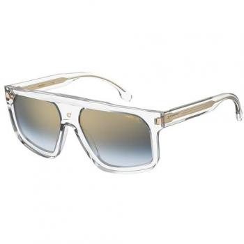 Carrera 1061/S Unisex Sunglasses - Crystal Blue Shaded Gold Mirror, 59mm