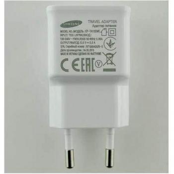 Cargador Original Samsung EP-TA12EWE para Galaxy S3, S4, S5, S6, Note, J1, J3, J5, A3, A5, Core, Prime, Grand, Blanco, Bulk